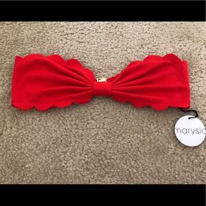 Marysia Red Bathing Suit Top